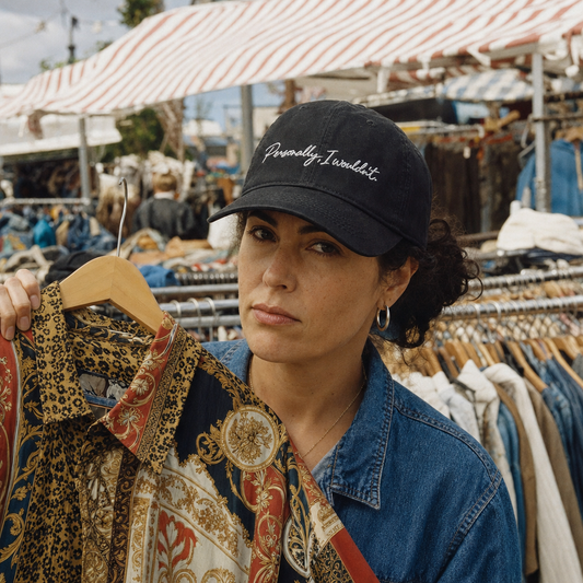 Personally, I Wouldn't classic cap worn at a flea market