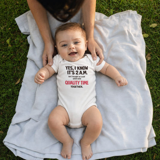 Quality Time Baby Bodysuit baby bodysuit worn