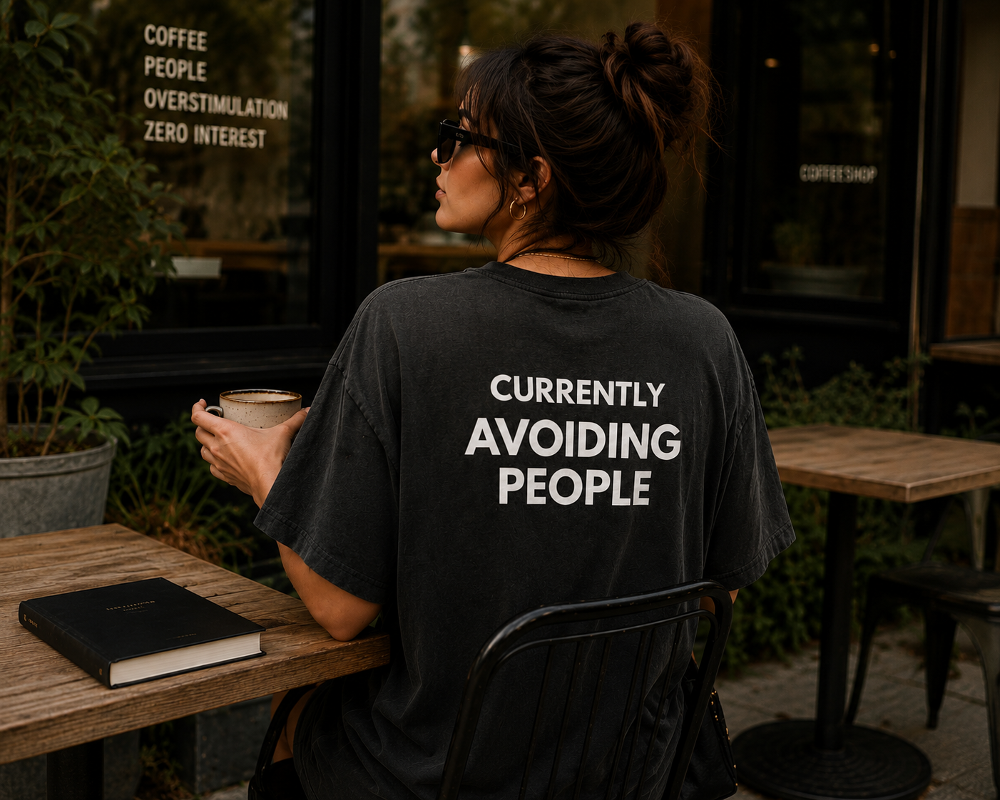 Currently Avoiding People - T-Shirt Oversize