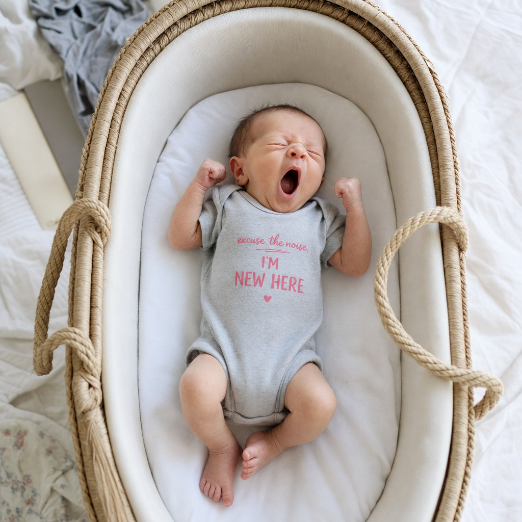 Excuse The Noise. I'm New Here. baby bodysuit worn
