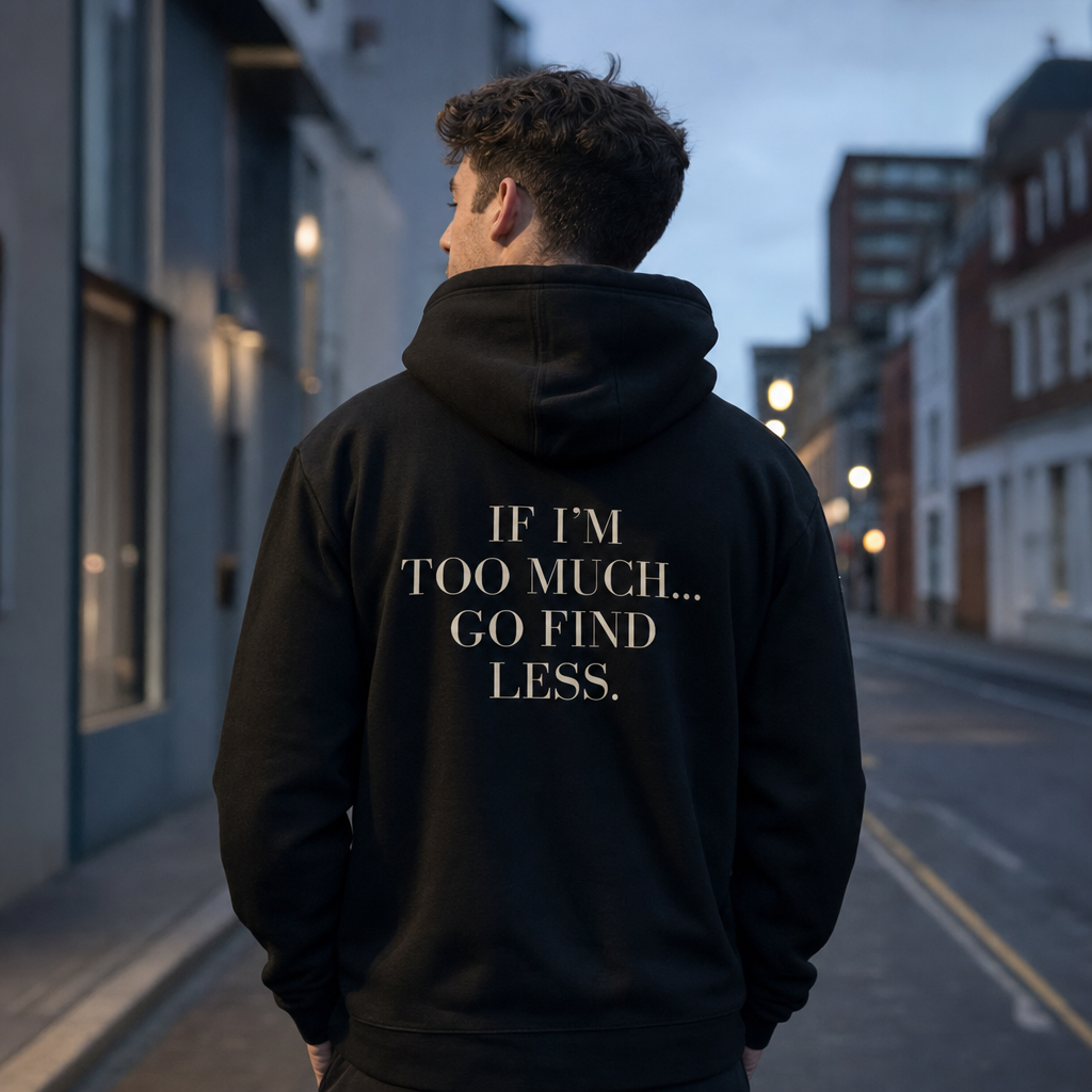 If I’m Too Much… Go Find Less Hoodie