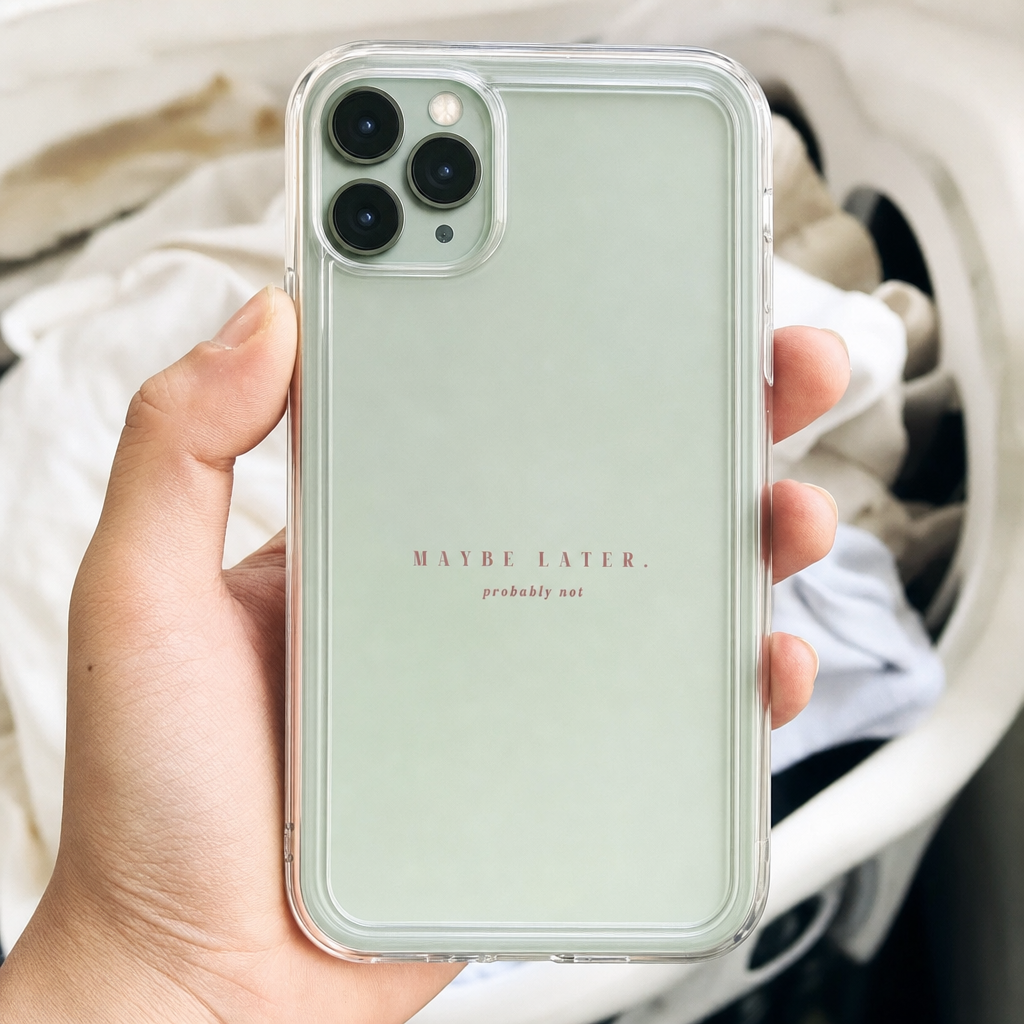 Maybe later probably not clear iPhone case