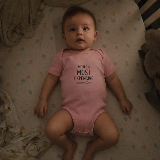 Most Expensive Alarm Clock Baby Bodysuit baby bodysuit worn