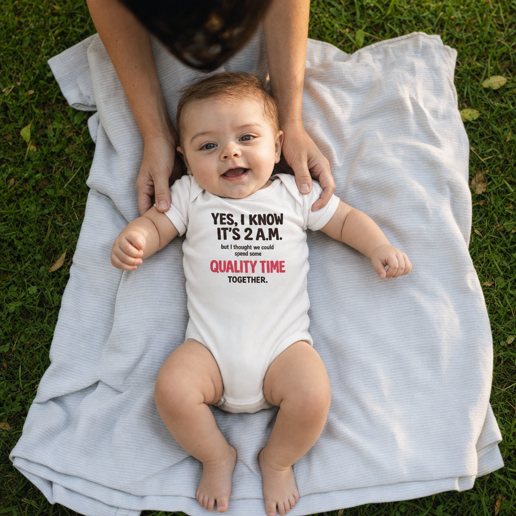 Quality Time Baby Bodysuit baby bodysuit worn