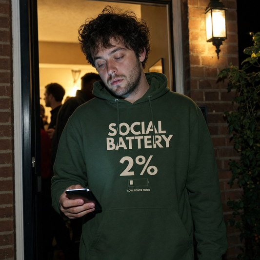Social Battery 2% Hoodie