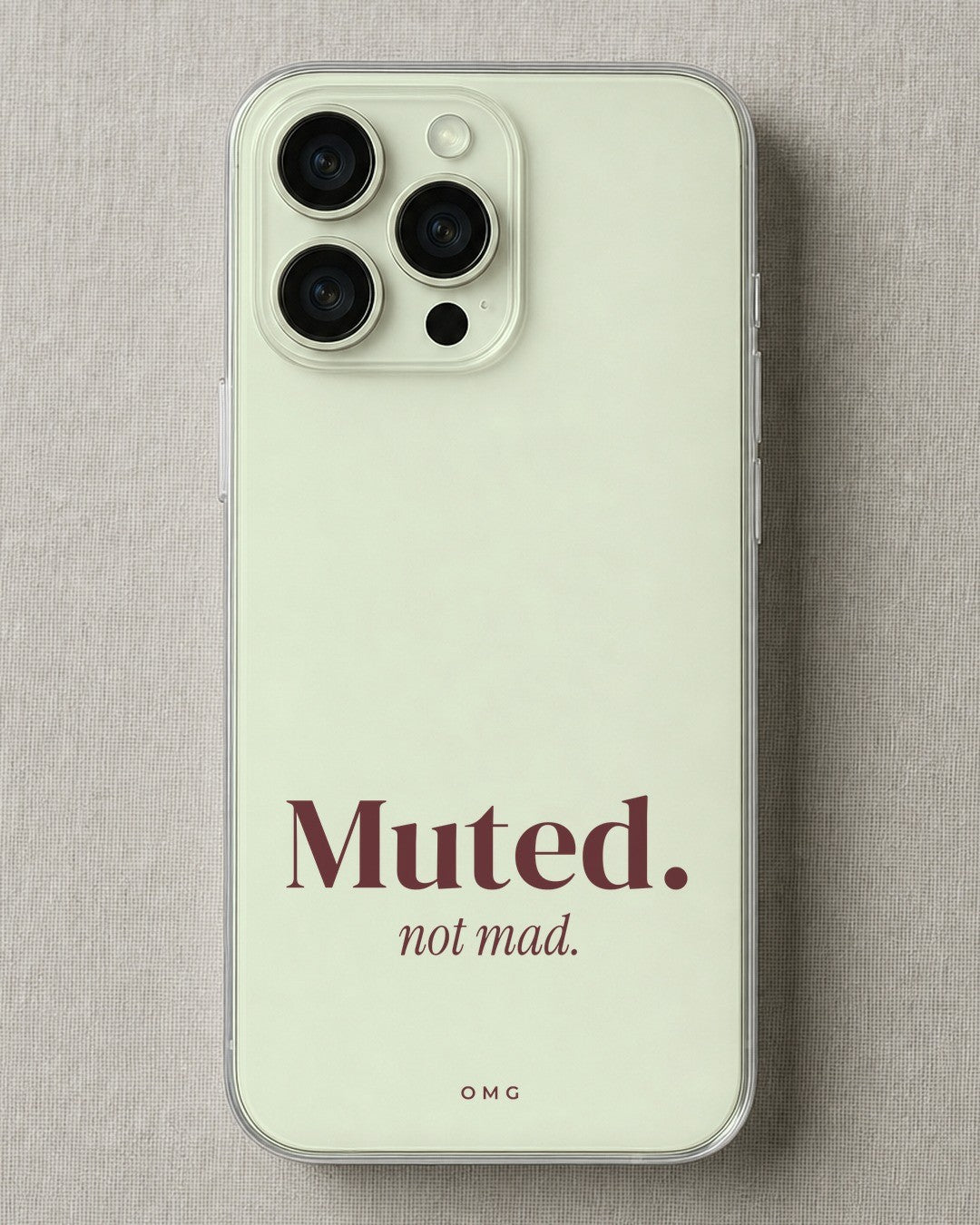muted-not-mad phone case